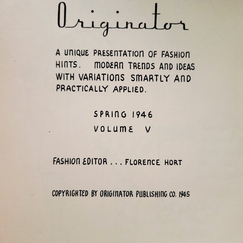 👄Vintage 1946 Spring Illustrated Fashion Booklet The Originator Vol V - Picture 2 of 7